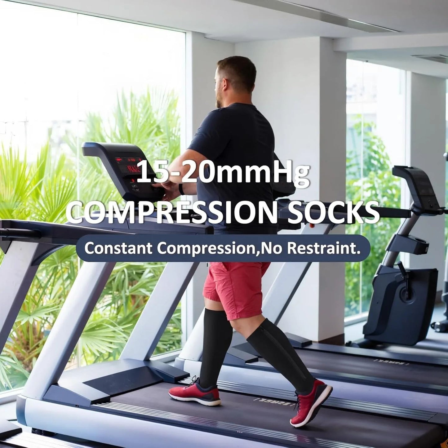 ComfortZip Compression Socks Open Toe Zipper Compression Socks for Wide Calves and Travel Support