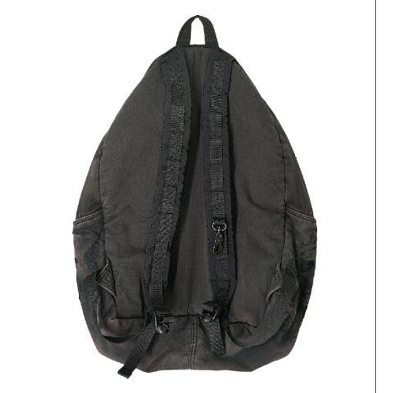 Unisex Black Denim Backpack: Large Capacity Grunge School Bag and Vintage Aesthetic Rucksack