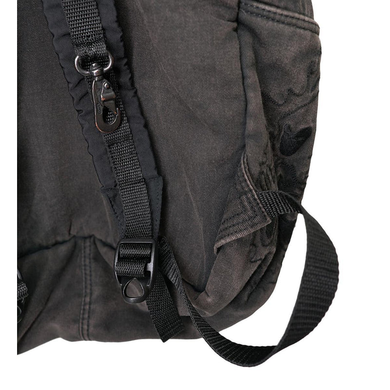 Unisex Black Denim Backpack: Large Capacity Grunge School Bag and Vintage Aesthetic Rucksack