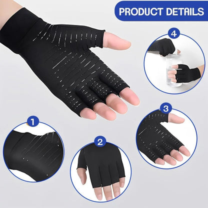Copper Compression Arthritis Gloves