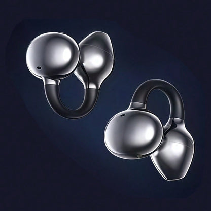 Open Ear Earbuds Bluetooth Wireless Ear Clip Headphones with ENC HD Calls and Touch Control