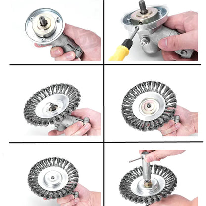 Heavy Duty Steel Wire Trimmer Head for Brush Cutter & Lawn Mower Weed Removal