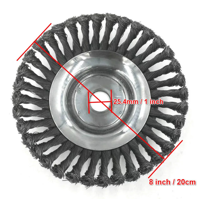 Heavy Duty Steel Wire Trimmer Head for Brush Cutter & Lawn Mower Weed Removal