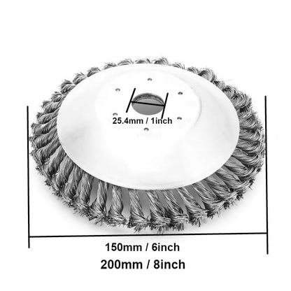 Heavy Duty Steel Wire Trimmer Head for Brush Cutter & Lawn Mower Weed Removal
