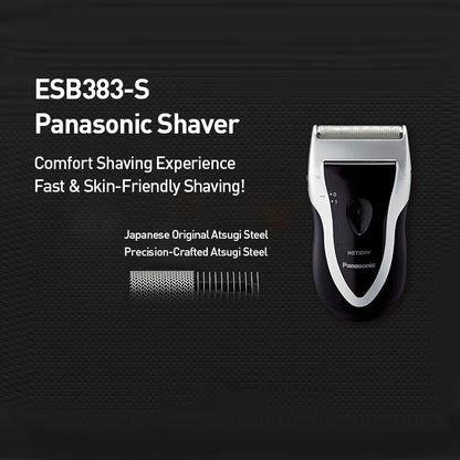 Panasonic Portable Electric Shaver for Men Wet Dry Shaver Battery Powered Travel Razor
