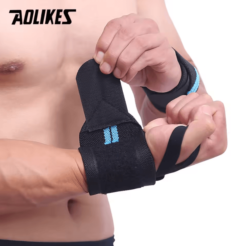 AOLIKES Weightlifting Wrist Wraps Heavy Duty Wrist Support Wraps with Thumb Loop for Strength Training