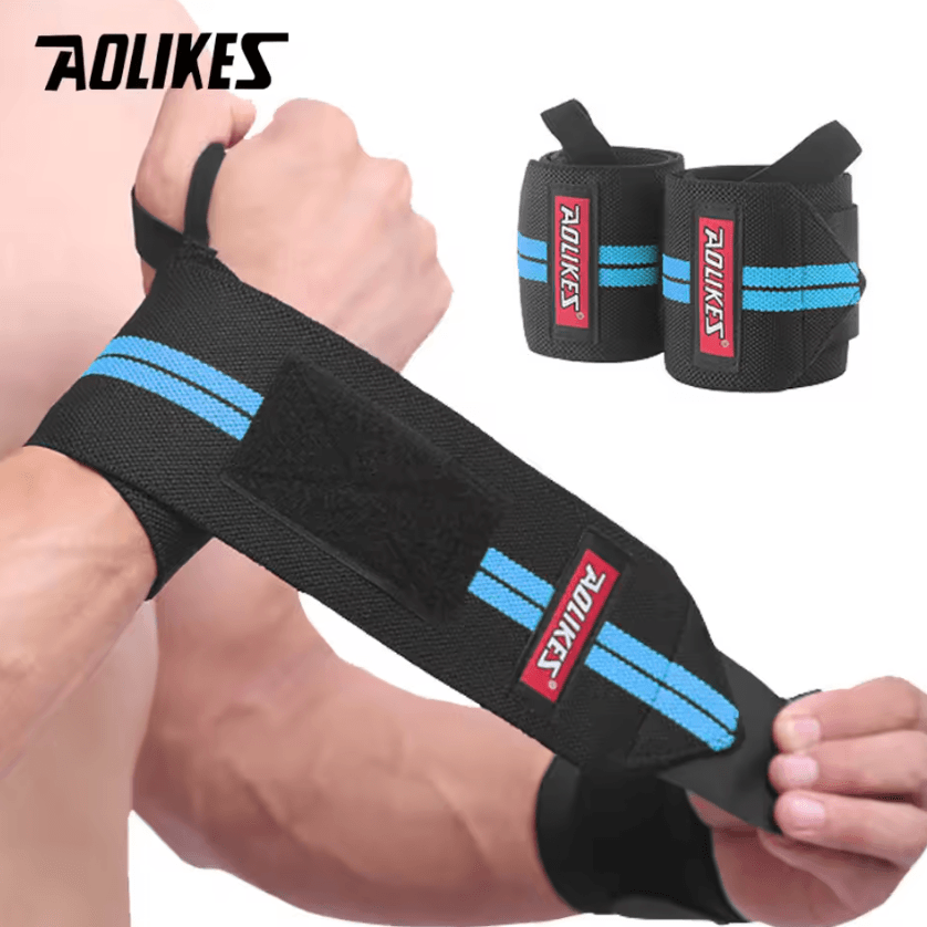 AOLIKES Weightlifting Wrist Wraps Heavy Duty Wrist Support Wraps with Thumb Loop for Strength Training