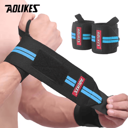 AOLIKES Weightlifting Wrist Wraps Heavy Duty Wrist Support Wraps with Thumb Loop for Strength Training