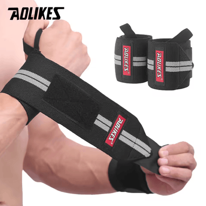 AOLIKES Weightlifting Wrist Wraps Heavy Duty Wrist Support Wraps with Thumb Loop for Strength Training