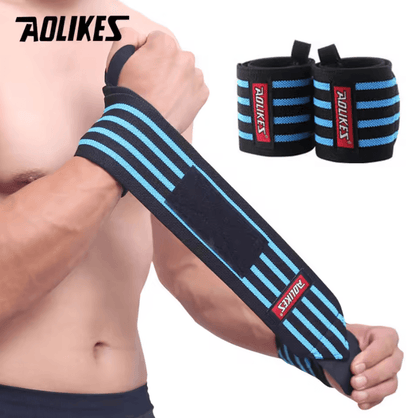 AOLIKES Weightlifting Wrist Wraps Heavy Duty Wrist Support Wraps with Thumb Loop for Strength Training