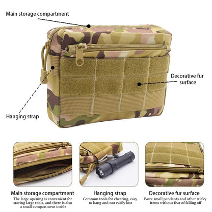 EDC Waist Bag Tactical MOLLE Utility Pouch Phone Holder for Camping Hiking and Everyday Carry
