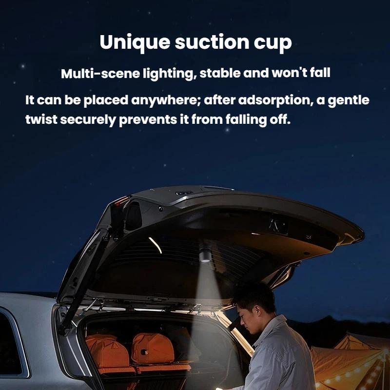 BEN JACK Magnetic Car Reading Light Rechargeable LED Car Interior Light with Stepless Dimming