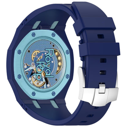 Swatch Royal Pop Silicone Watch Band with Integrated Design and Stainless Steel Pin Buckle
