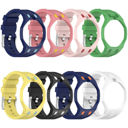 Swatch Royal Pop Silicone Watch Band with Integrated Design and Stainless Steel Pin Buckle