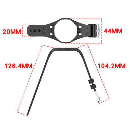 Swatch Royal Pop Silicone Watch Band with Integrated Design and Stainless Steel Pin Buckle