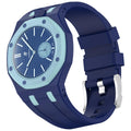 dark blue sky blue