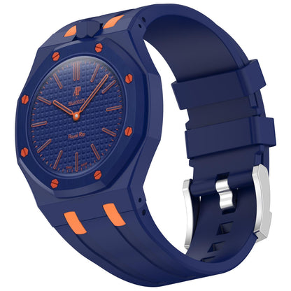 Swatch Royal Pop Silicone Watch Band with Integrated Design and Stainless Steel Pin Buckle