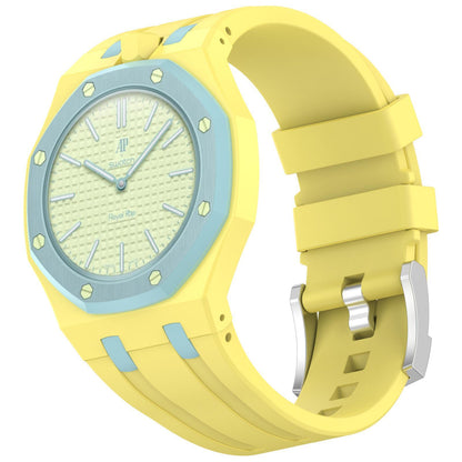 Swatch Royal Pop Silicone Watch Band with Integrated Design and Stainless Steel Pin Buckle