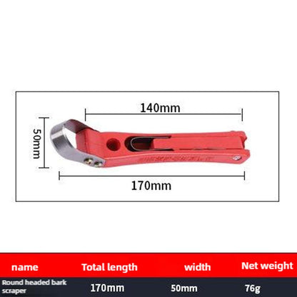 Precision Fruit Tree Grafting Knife & Bark Scraper Tool for Pruning, Ring Cutting & Orchard Care