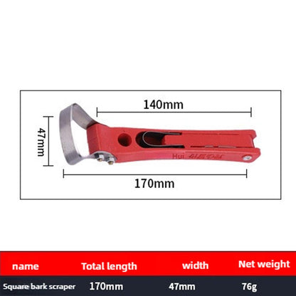 Precision Fruit Tree Grafting Knife & Bark Scraper Tool for Pruning, Ring Cutting & Orchard Care