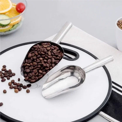 Premium Stainless Steel Ice Scoop for Ice, Candy, Flour & Dry Food