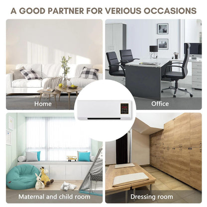 Wall Mounted Mini Air Heater with Remote Control for Home and Office