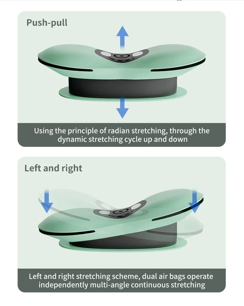 Heated Electric Lumbar Traction and Back Stretching Device