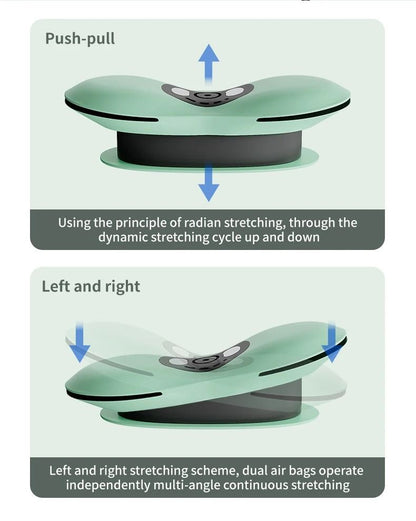 Heated Electric Lumbar Traction and Back Stretching Device