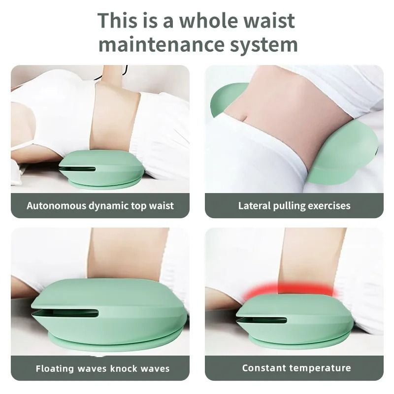 Heated Electric Lumbar Traction and Back Stretching Device