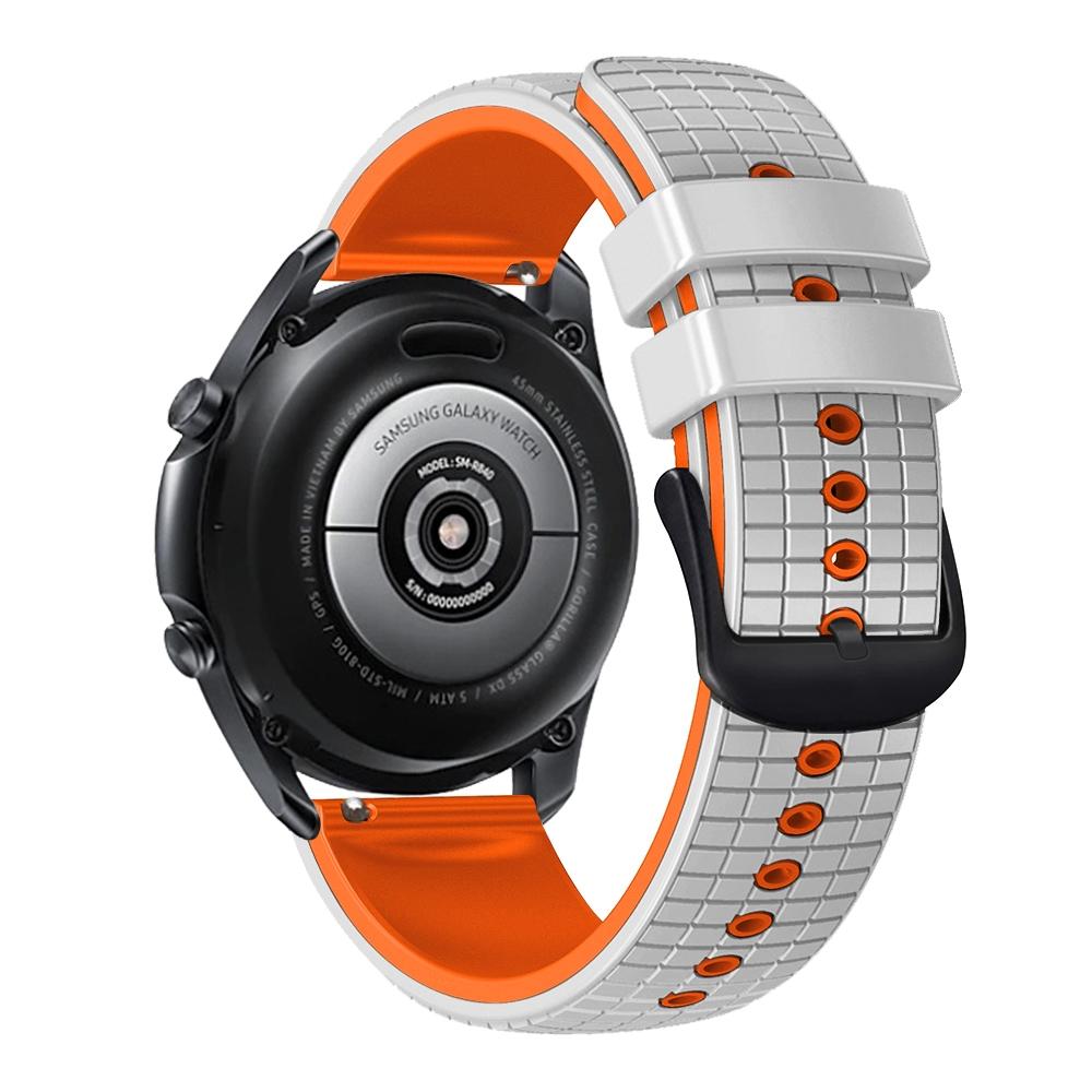 Silicone Watch Band Universal Mesh Two Tone Replacement Sport Watch Strap