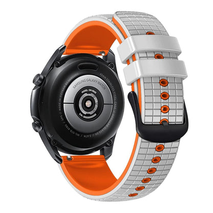 Silicone Watch Band Universal Mesh Two Tone Replacement Sport Watch Strap
