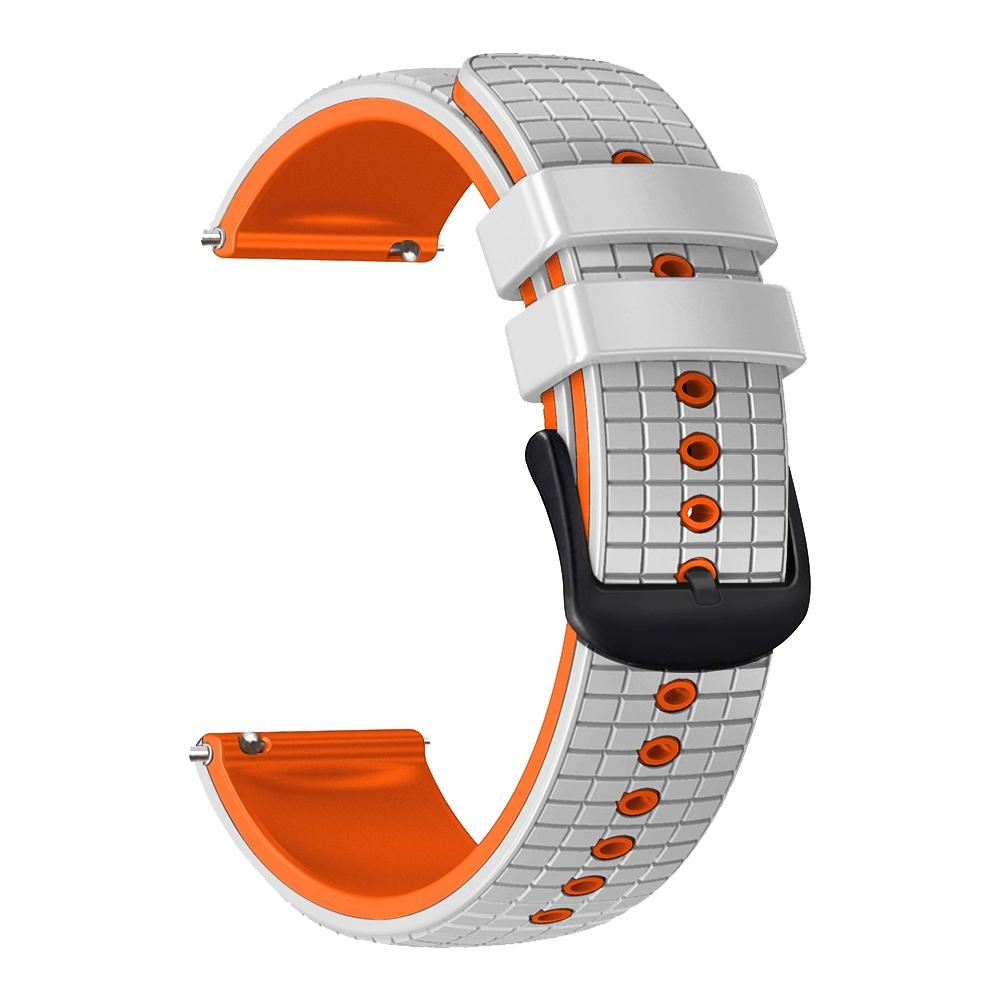Silicone Watch Band Universal Mesh Two Tone Replacement Sport Watch Strap