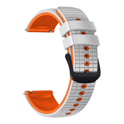 Silicone Watch Band Universal Mesh Two Tone Replacement Sport Watch Strap