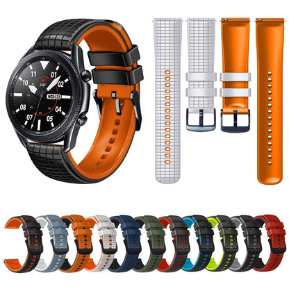Silicone Watch Band Universal Mesh Two Tone Replacement Sport Watch Strap