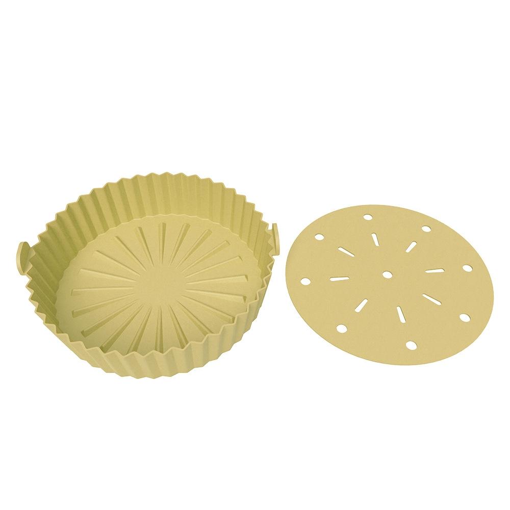 Large Air Fryer Silicone Liner Reusable Silicone Baking Pan for 8.5 to 10 Inch Air Fryers