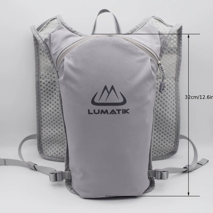 LUMATIK Ultralight Hydration Backpack Trail Running Water Pack for Hiking and Cycling