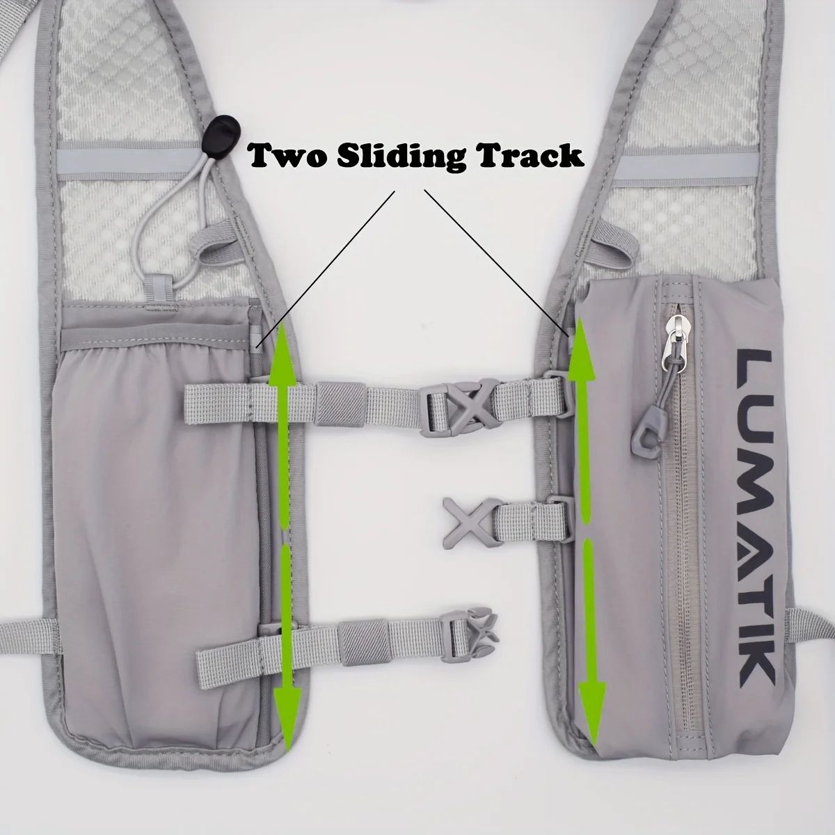 LUMATIK Ultralight Hydration Backpack Trail Running Water Pack for Hiking and Cycling