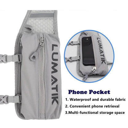 LUMATIK Ultralight Hydration Backpack Trail Running Water Pack for Hiking and Cycling