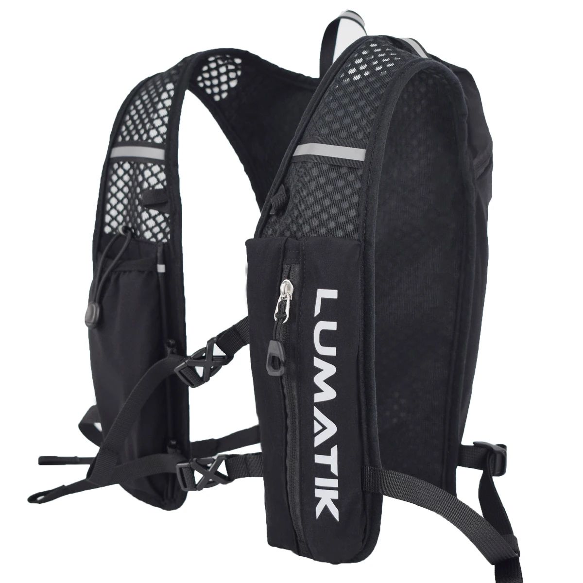 LUMATIK Ultralight Hydration Backpack Trail Running Water Pack for Hiking and Cycling