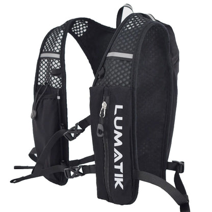 LUMATIK Ultralight Hydration Backpack Trail Running Water Pack for Hiking and Cycling