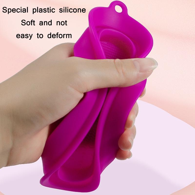 Silicone Makeup Brush Cleaner Pad with Foldable Design for Brushes and Beauty Puffs