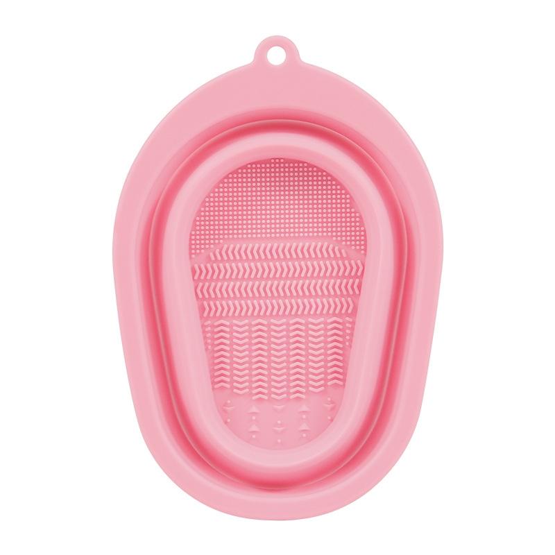 Silicone Makeup Brush Cleaner Pad with Foldable Design for Brushes and Beauty Puffs