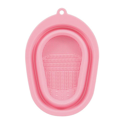 Silicone Makeup Brush Cleaner Pad with Foldable Design for Brushes and Beauty Puffs