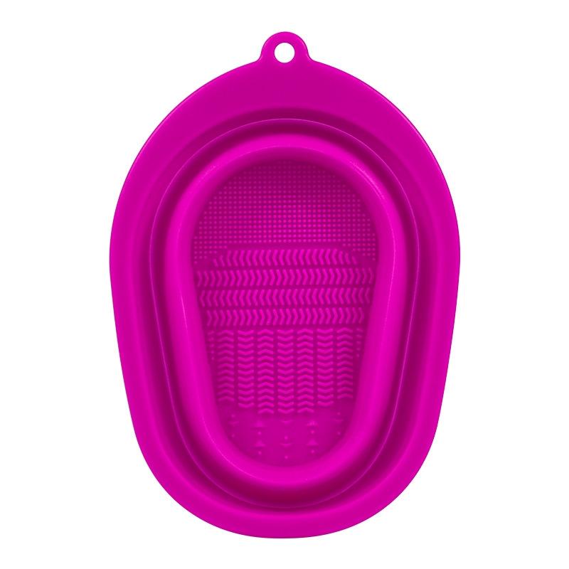 Silicone Makeup Brush Cleaner Pad with Foldable Design for Brushes and Beauty Puffs