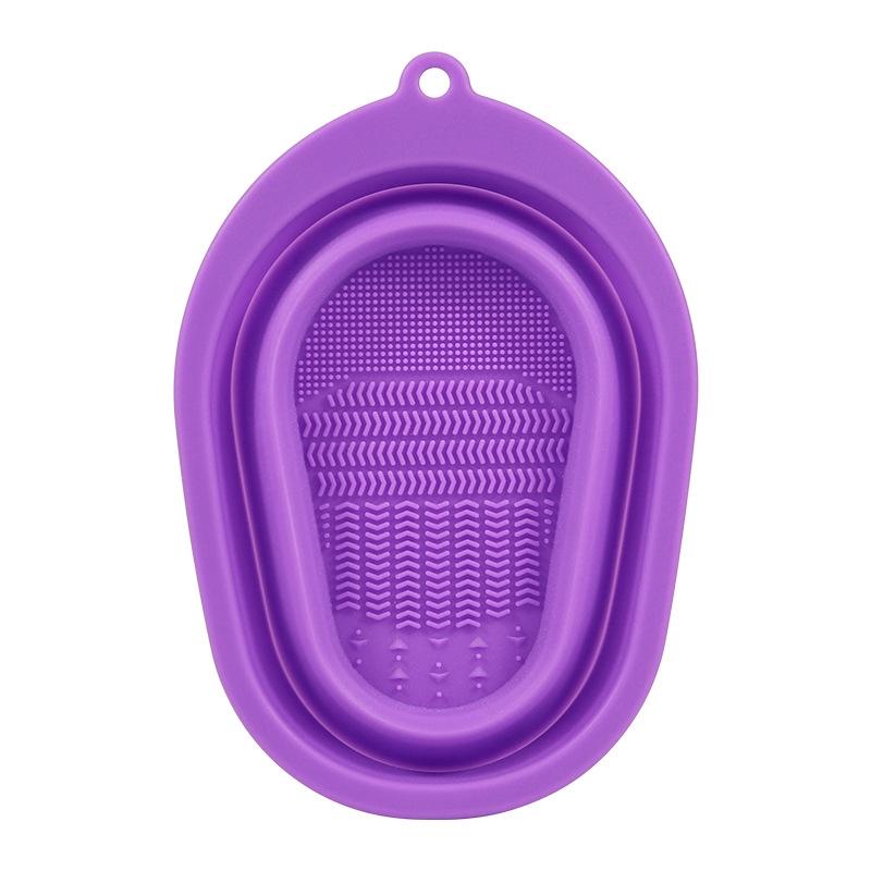 Silicone Makeup Brush Cleaner Pad with Foldable Design for Brushes and Beauty Puffs