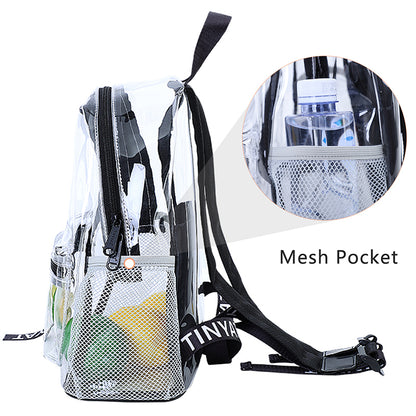 Heavy Duty Clear Backpack Large Capacity Transparent School & Travel Backpack