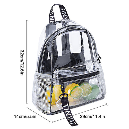 Heavy Duty Clear Backpack Large Capacity Transparent School & Travel Backpack