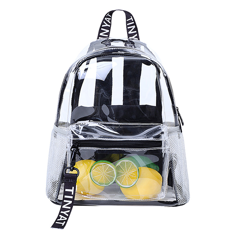 Heavy Duty Clear Backpack Large Capacity Transparent School & Travel Backpack