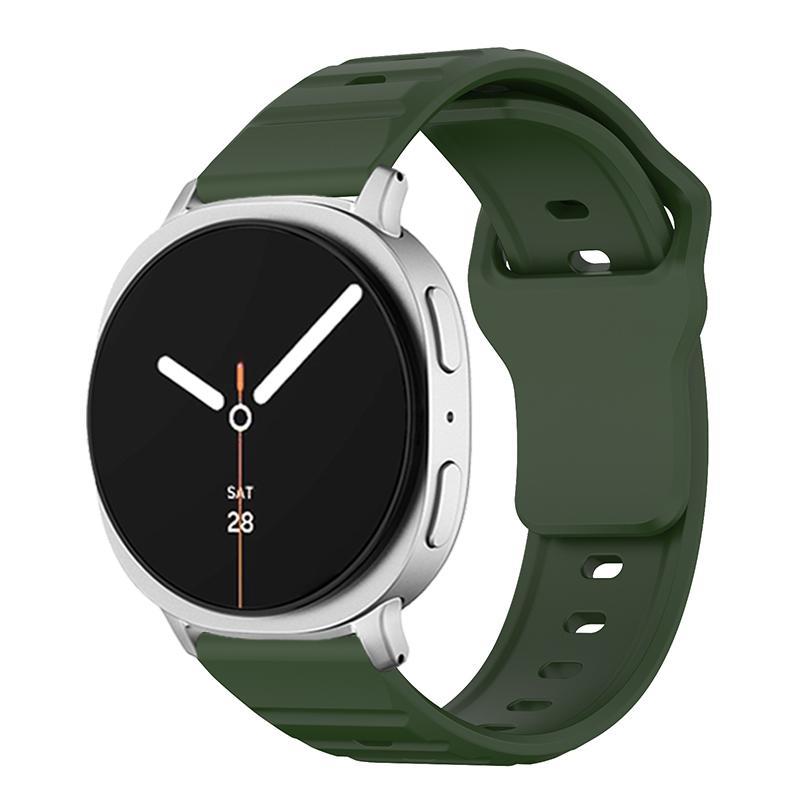 Samsung Galaxy Watch8 Classic Silicone Watch Band Wave Texture Adjustable Sport Strap