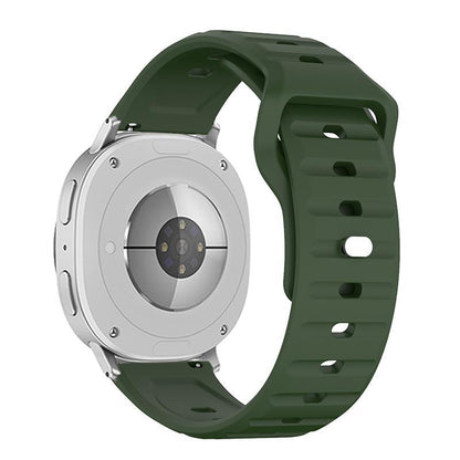 Samsung Galaxy Watch8 Classic Silicone Watch Band Wave Texture Adjustable Sport Strap